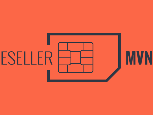An orange and dark gray graphic with the text "Reseller MVNO" on top of a SIM card