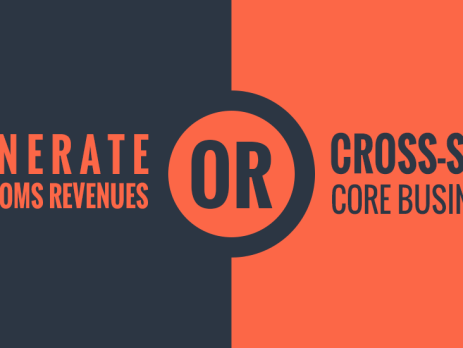 An orange and dark gray graphic with the text "Generate Telecoms Revenue or Cross-sell Core Business" as MVNO objectives