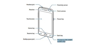 Samsung Galaxy J2 DTV with digital TV receiver