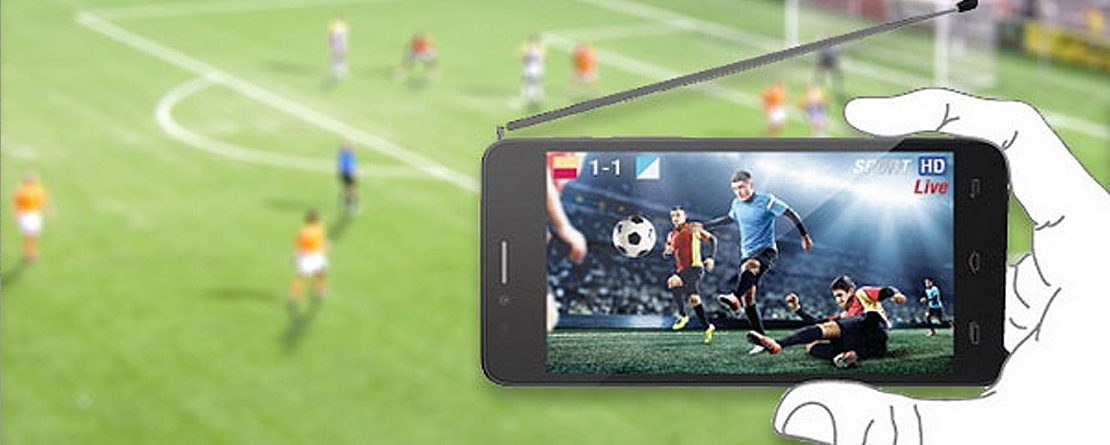 Three mobile phones and one tablet with built-in DVB-T2