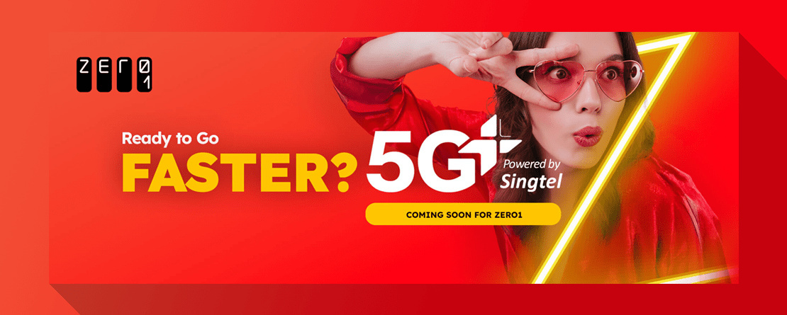 Graphic announcement showing that Singapore-based MVNO Zero1 is upgrading its Streamo Freedom and Movemo Dash plans to 5G Standalone (SA), signaling a major shift in the local telecom market. This move is driven by an IMDA directive to phase out 5G NSA networks by December 2025 and is expected to prompt other MVNOs to follow suit.